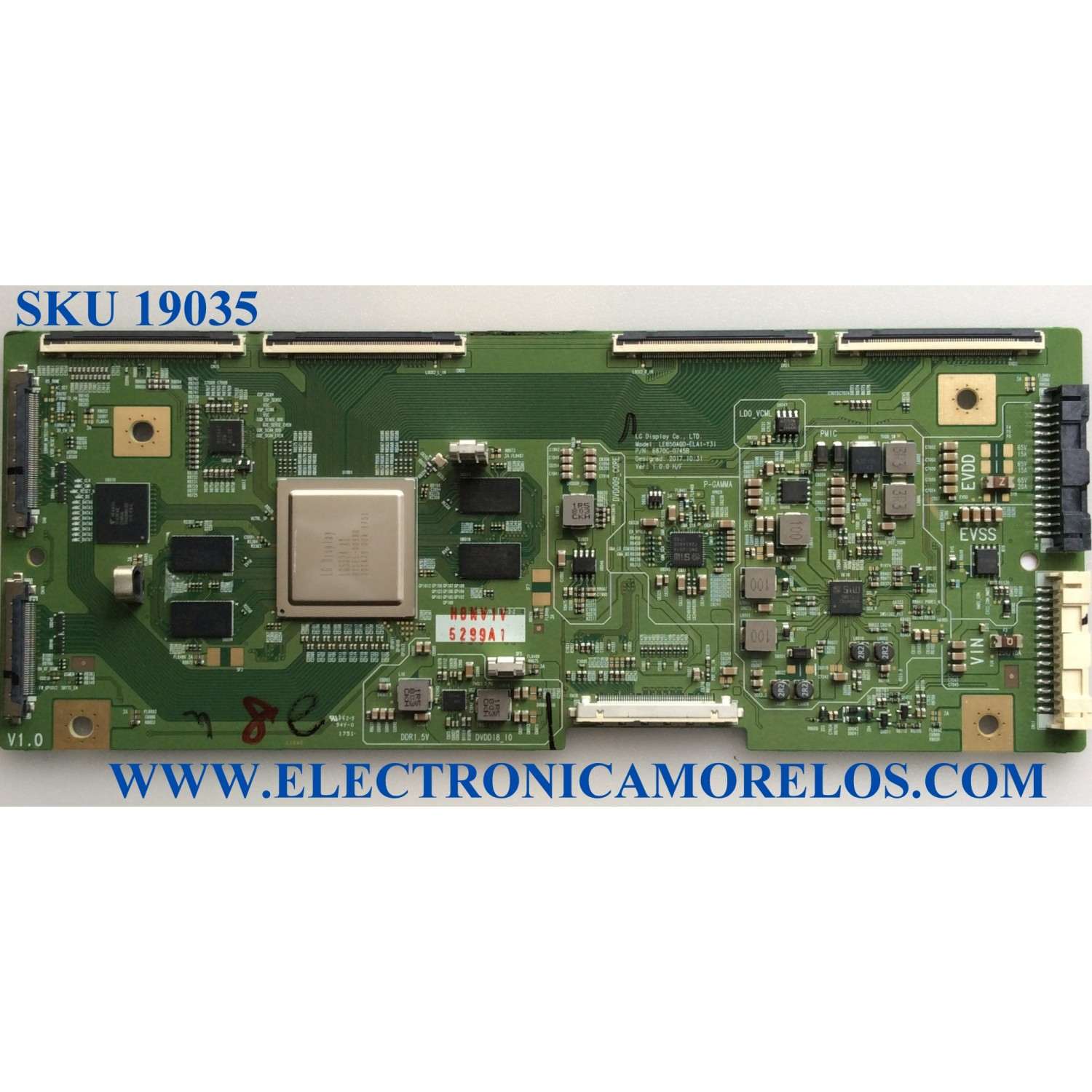 T-CON / LG OLED 6871L-5299A / 6870C-0745B / 5299A / LE650AQD-ELA1-Y31 / MODELOS OLED55C8PUA.BUSWLJR / OLED55C8PUA